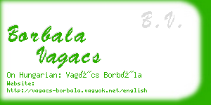 borbala vagacs business card